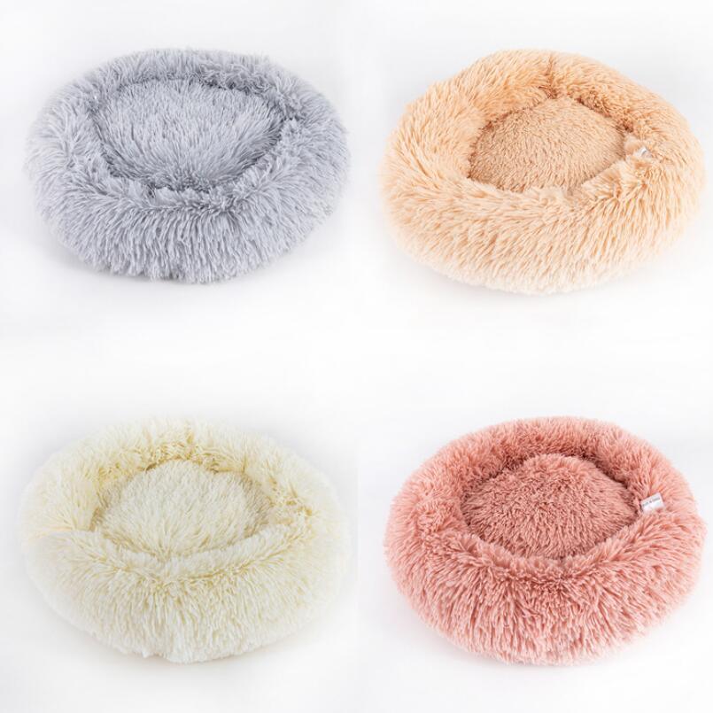 Luxury Retreat Plush Round Pet Bed - The Ultimate Haven For Small Dogs And Cats